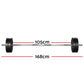 48KG Barbell Weight Set Plates Bar Bench Press Fitness Exercise Home Gym 168cm