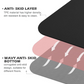 sardine sport tpe yoga mat exercise workout mats fitness mat for home workout home gym extra thick large Black 8mm
