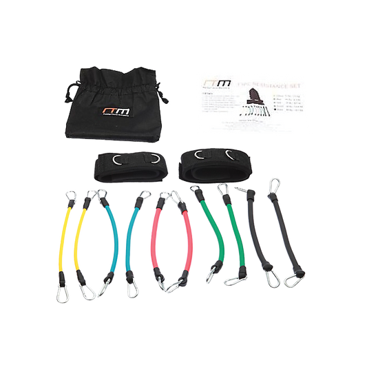 13PC Kinetic Fitness Exercise Resistance Leg Bands Tubes Set