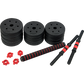 20kg Adjustable Rubber Dumbbell Set Barbell Home GYM Exercise Weights