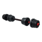 30kg Adjustable Rubber Dumbbell Set Barbell Home GYM Exercise Weights